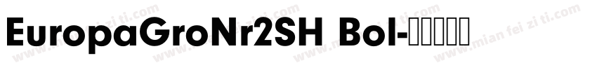 EuropaGroNr2SH Bol字体转换